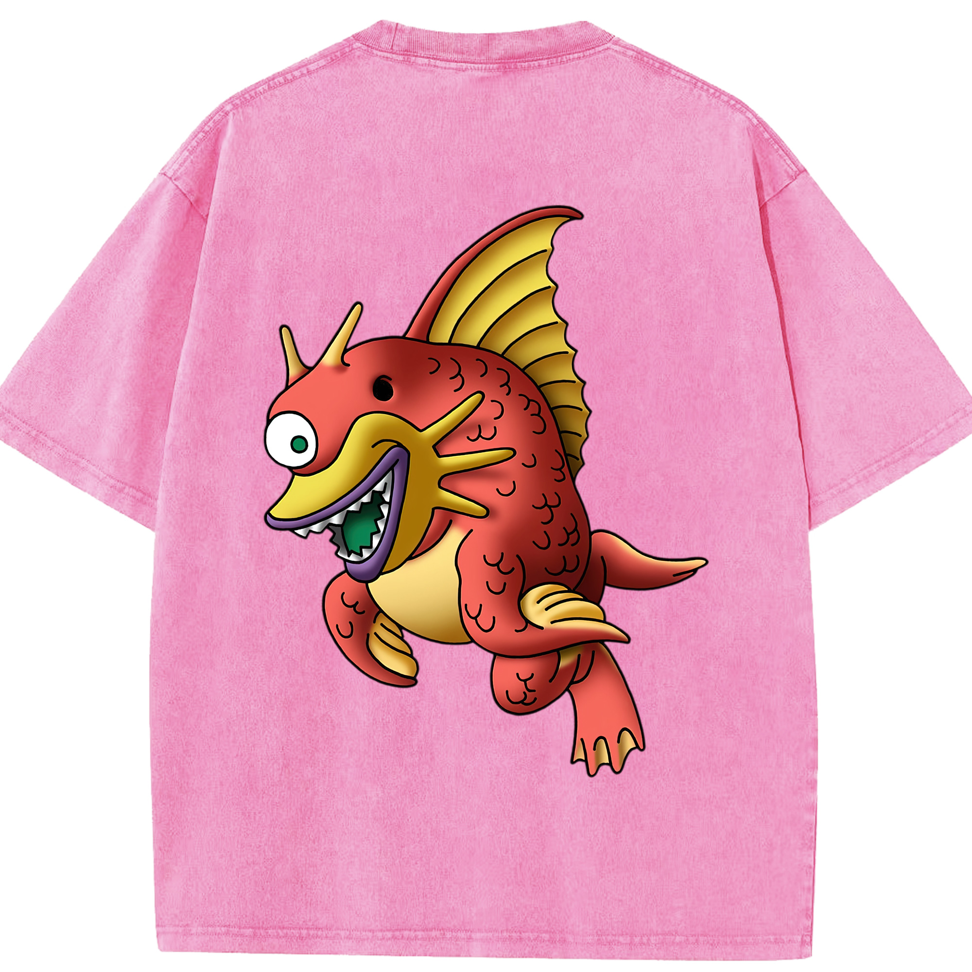 （画像用） ドラゴンクエスト Doragon Kuesuto Dragon Quest 綿100% ヴィンテージ風 半袖Tシャツ（背面プリント）
